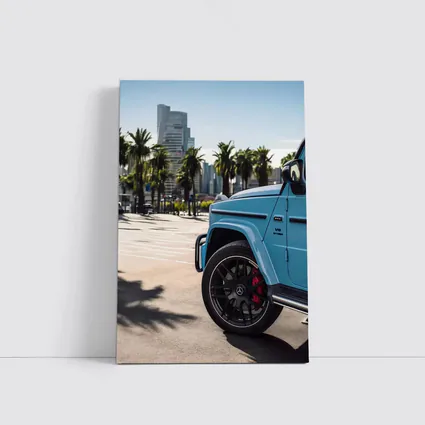 Mercedes AMG G63 Baby Blue City Palms