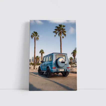 Mercedes AMG G Wagen Blue Palm Trees City