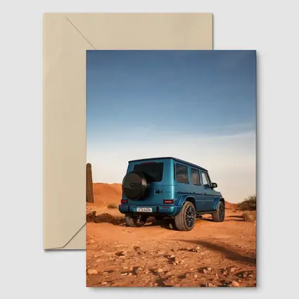 Mercedes G Class Blue Desert Landscape