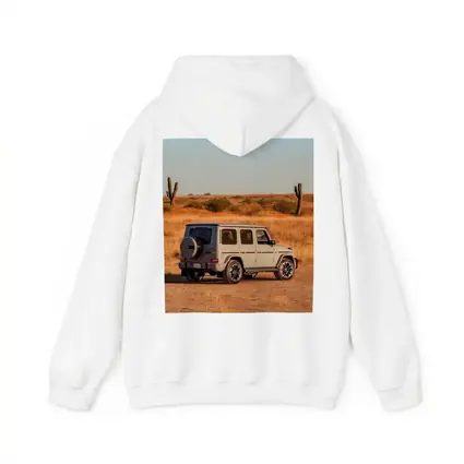 Mercedes AMG G63 Desert Landscape Rear View