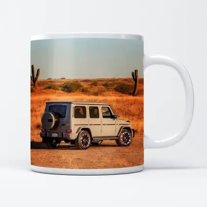 Mercedes AMG G63 Desert Landscape Rear View