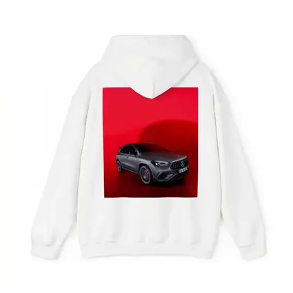 Mercedes AMG GLA Matte Gray Red Background