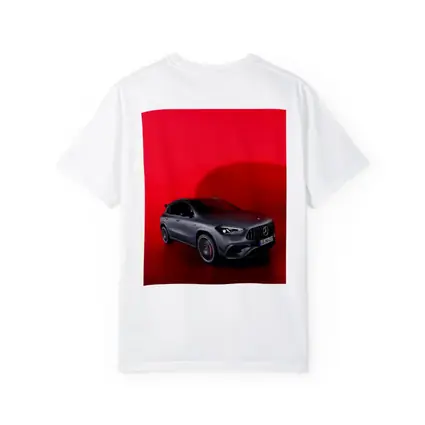 Mercedes AMG GLA Matte Gray Red Background