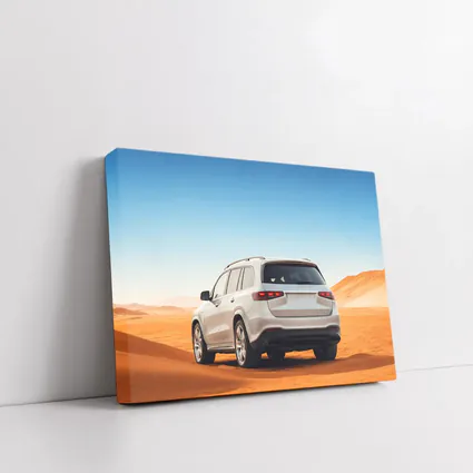 Mercedes GLS SUV White Desert Dunes