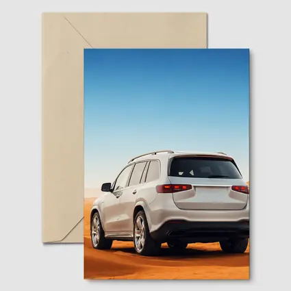 Mercedes GLS SUV White Desert Dunes