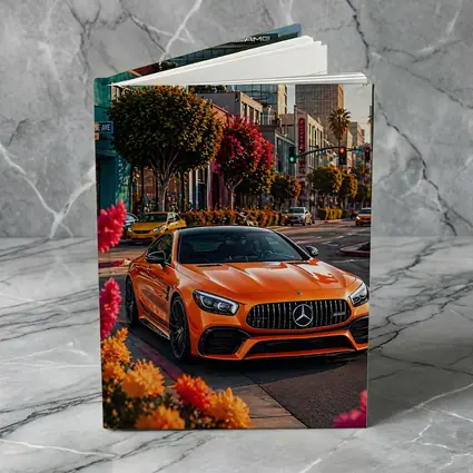Mercedes AMG GT Orange City Street Scene
