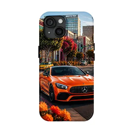 Mercedes AMG GT Orange City Street Scene
