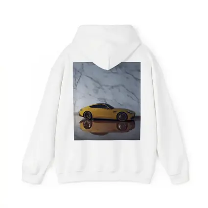 Mercedes AMG GT Yellow Against Marble Wall