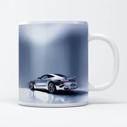 Mercedes AMG GT Silver Studio Shot