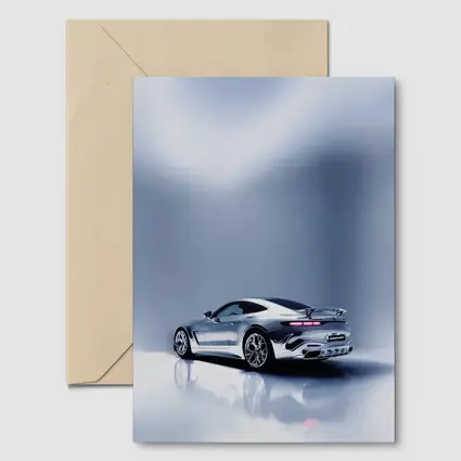Mercedes AMG GT Silver Studio Shot