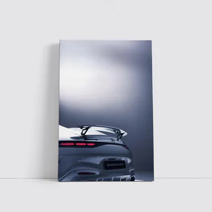 Mercedes AMG GT Silver Studio Rear View