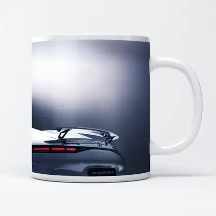 Mercedes AMG GT Silver Studio Rear View