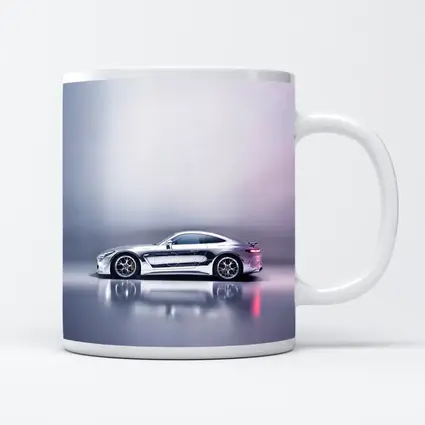 Mercedes AMG GT Silver Studio Background