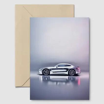 Mercedes AMG GT Silver Studio Background