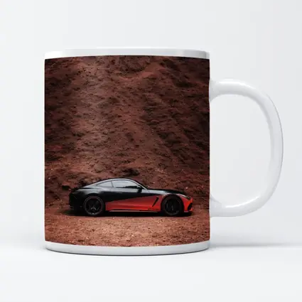 Mercedes AMG GT Black Red Desert Setting