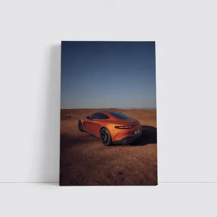 Mercedes AMG GT Orange Desert Landscape