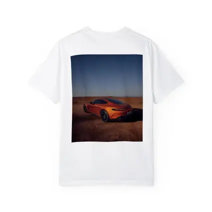 Mercedes AMG GT Orange Desert Landscape
