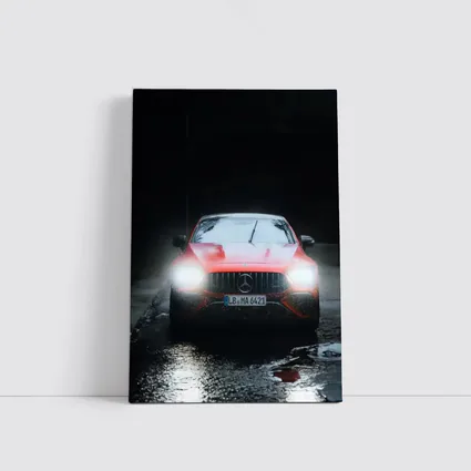 Mercedes AMG GT Dark Rainy Night Street