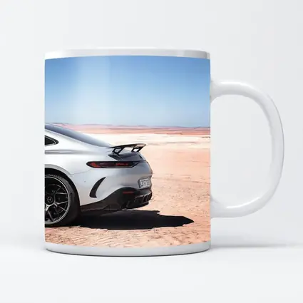 Mercedes AMG GT Desert Landscape Rear View