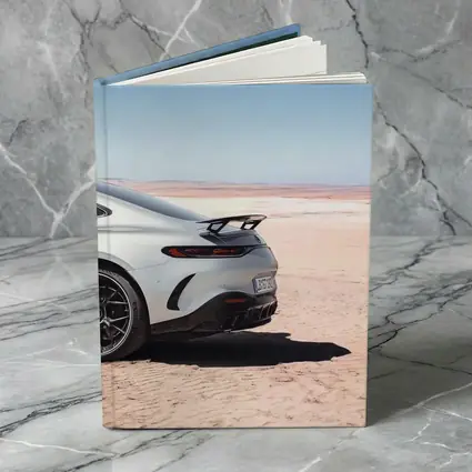 Mercedes AMG GT Desert Landscape Rear View