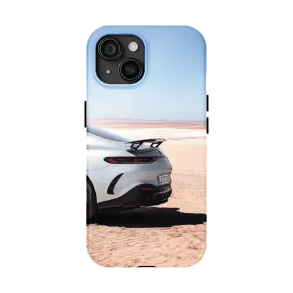 Mercedes AMG GT Desert Landscape Rear View
