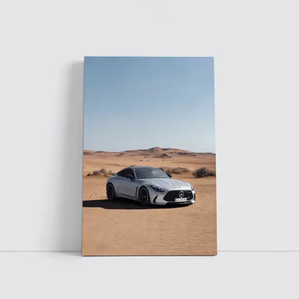 Mercedes AMG GT Silver Desert Sand Dunes