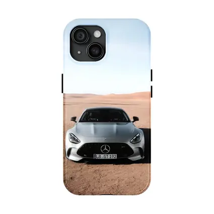 Mercedes AMG GT Silver Desert Front View