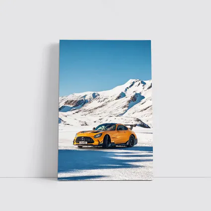 Mercedes AMG GT Black Series Snow Mountains