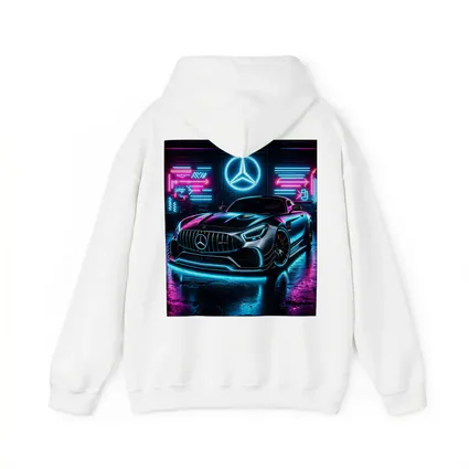Mercedes AMG GT Neon Garage Dark Background
