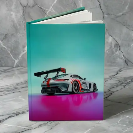 Mercedes AMG GT3 Racing Car Neon Background