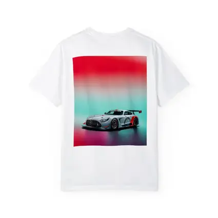 Mercedes AMG GT3 Racing Car Neon Background