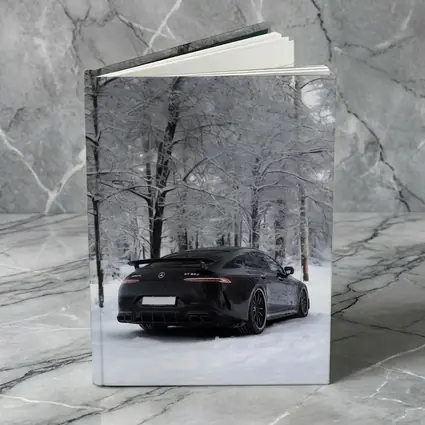 Mercedes AMG GT63 Black Snow Winter Forest