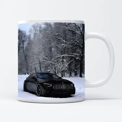Mercedes AMG GT63 Black Snow Winter Forest