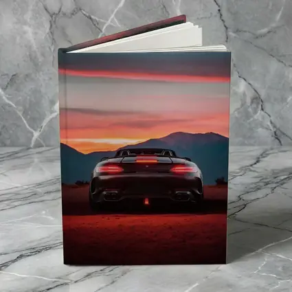 Mercedes AMG GT Rear Desert Sunset View