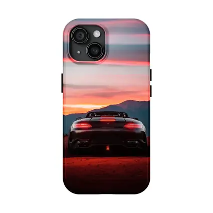 Mercedes AMG GT Rear Desert Sunset View