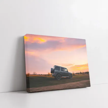 Mercedes G Class at Golden Sunset