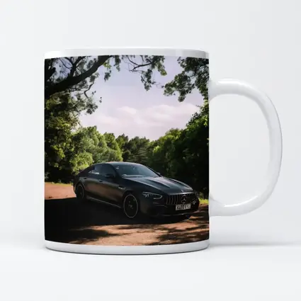 Mercedes AMG GT Dark Sedan Forest Road
