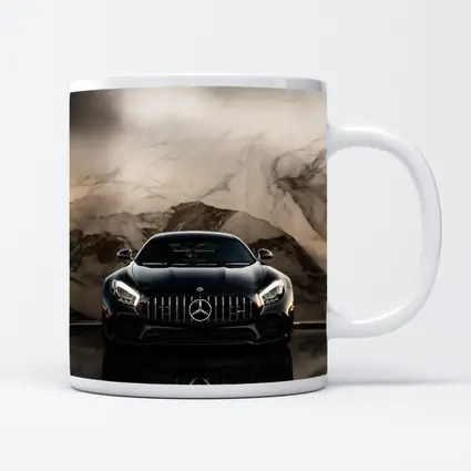 Mercedes AMG GT Black Marble Background
