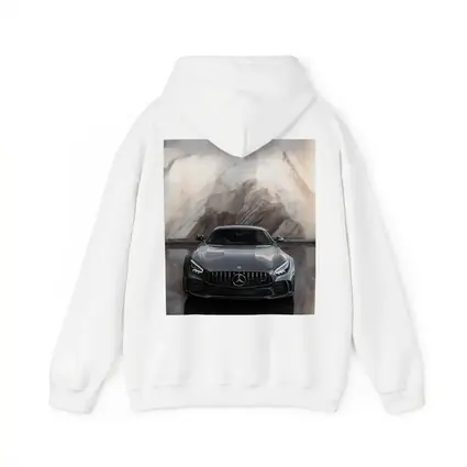 Mercedes AMG GT Front View Marble Background