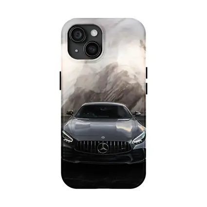 Mercedes AMG GT Front View Marble Background