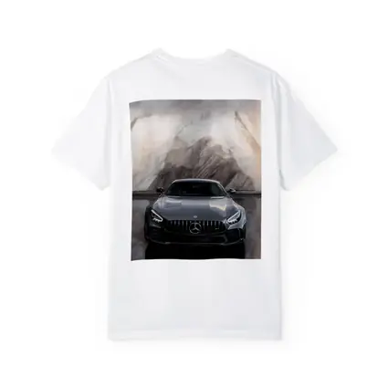 Mercedes AMG GT Front View Marble Background