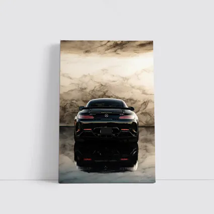 Mercedes AMG GT Black Marble Background