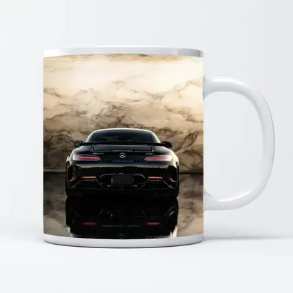 Mercedes AMG GT Black Marble Background