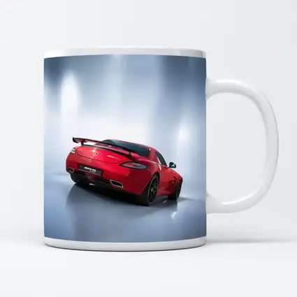 Mercedes AMG SLS Red Studio Shot