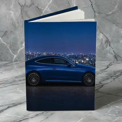 Mercedes C Class Blue Coupe City Night