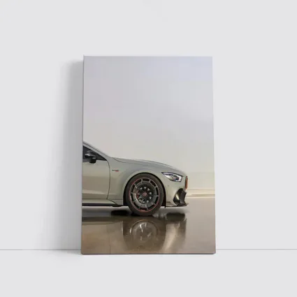 Mercedes AMG GT Silver Minimal Studio Shot