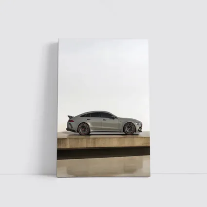 Mercedes AMG GT Side Profile Gray Studio