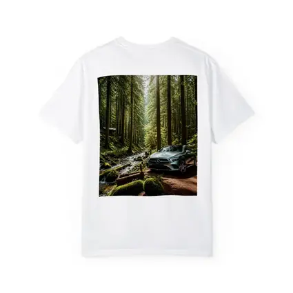 Mercedes A Class Silver Forest Stream Scene