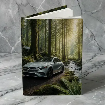 Mercedes Benz A Class Forest Road Scene