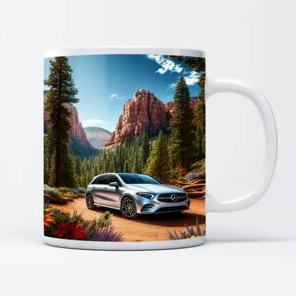 Mercedes Benz B Class Red Canyon Forest